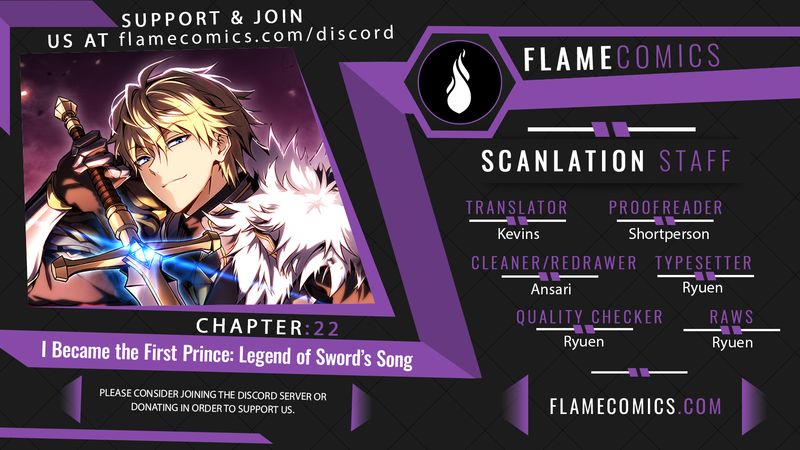 I Became the First Prince: Legend of Sword’s Song Chapter 22 - Page 1