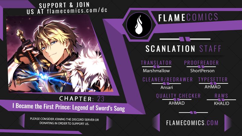 I Became the First Prince: Legend of Sword’s Song Chapter 23 - Page 1