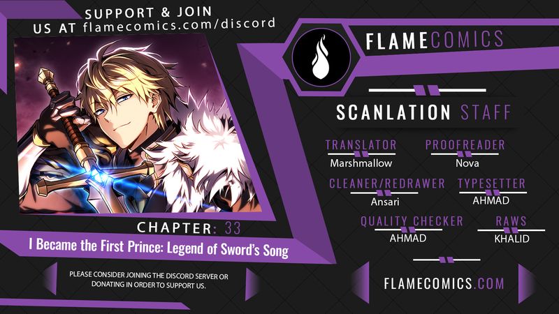 I Became the First Prince: Legend of Sword’s Song Chapter 33 - Page 1