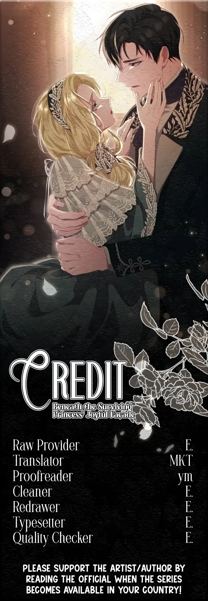 Beneath the Surviving Princess Joyful Facade Chapter 40 - Page 1