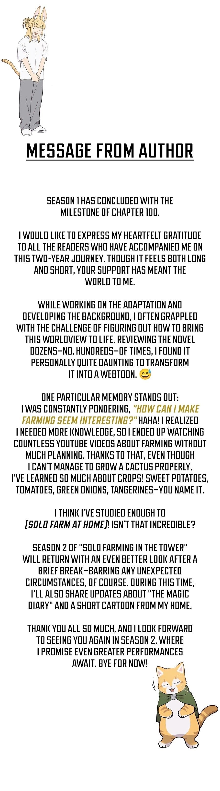 Solo Farming In The Tower Chapter 100.5 - Page 1