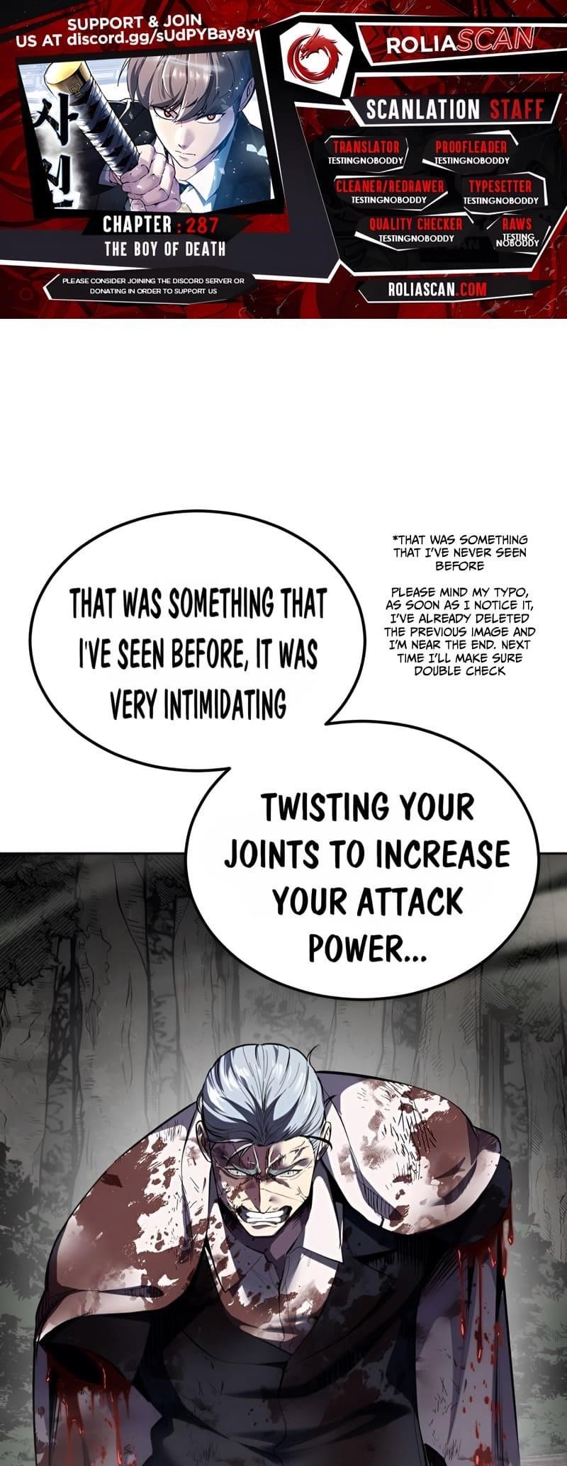 The Boy Of Death Chapter 287 - Page 1