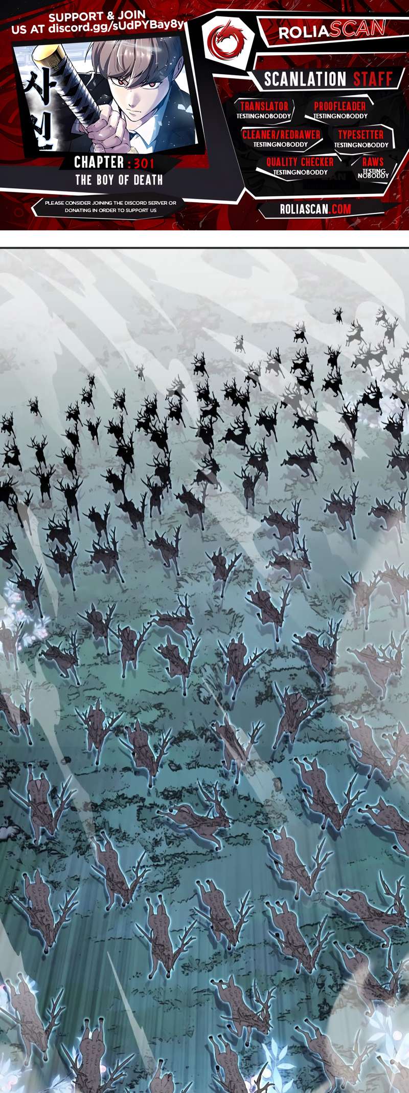 The Boy Of Death Chapter 301 - Page 1