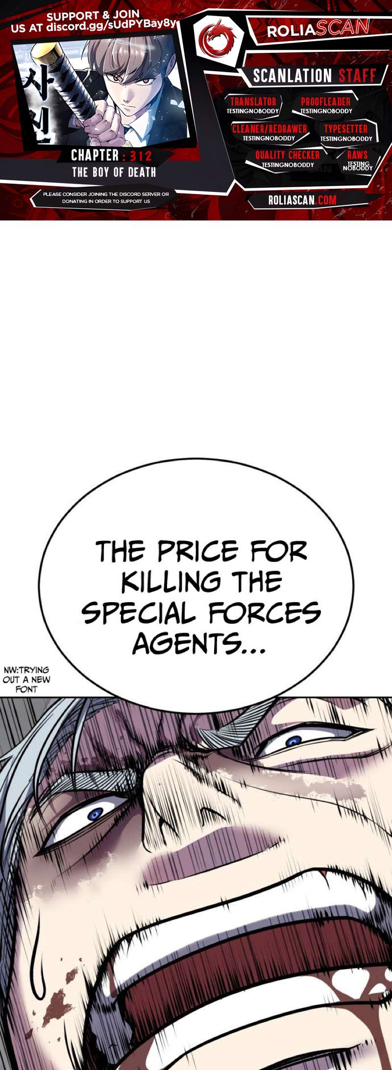 The Boy Of Death Chapter 312 - Page 1