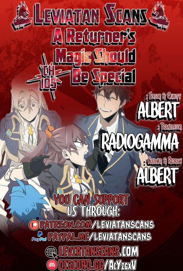 A Returner's Magic Should Be Special Chapter 105 - Page 1