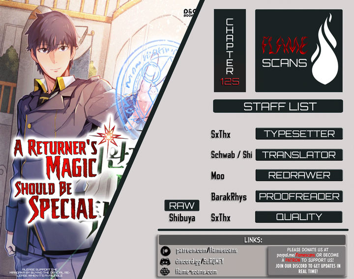 A Returner's Magic Should Be Special Chapter 125 - Page 1