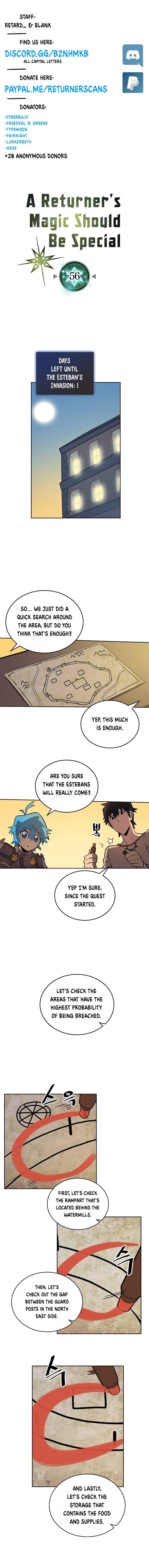 A Returner's Magic Should Be Special Chapter 56 - Page 1