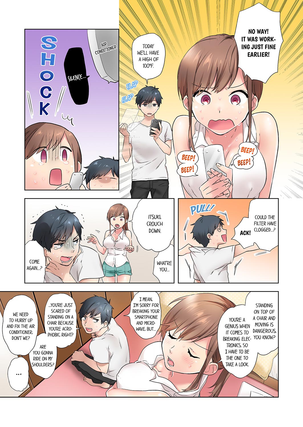 A Scorching Hot Day with A Broken Air Conditioner. If I Keep Having Sex with My Sweaty Childhood Friend… Chapter 1 - Page 5
